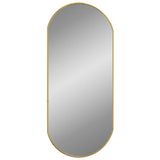 Wall Mirror Gold 80x35 cm Oval - Front View