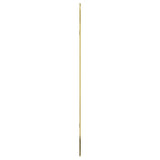 Wall Mirror Gold 100x45 cm Oval - Top-Down View