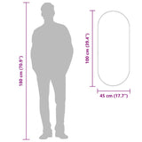 Wall Mirror Gold 100x45 cm Oval