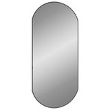 Wall Mirror Black 90x40 cm Oval - Front View