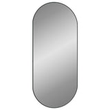 Wall Mirror Black 100x45 cm Oval