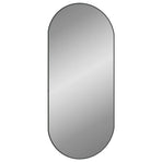 Wall Mirror Black 100x45 cm Oval