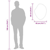 Wall Mirror Gold 60x50 cm - Close-Up Angle