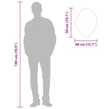 Wall Mirror Black 50x40 cm - Close-Up Angle