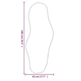 Wall Mirror Gold 100x45 cm - Rear View