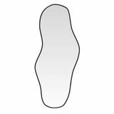 Wall Mirror Black 90x40 cm - Front View