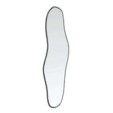 Wall Mirror Black 90x40 cm - Side View