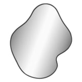 Wall Mirror Black 50x40 cm - Front View