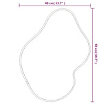 Wall Mirror Black 50x40 cm - Rear View