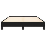 Bed Frame without Mattress Black 137x187 cm Double Fabric