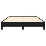 Bed Frame without Mattress Black 137x187 cm Double Fabric