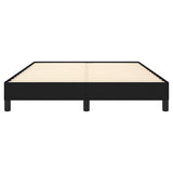 Bed Frame without Mattress Black 137x187 cm Double Fabric - 45-Degree Angle