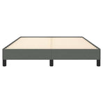 Bed Frame without Mattress Dark Grey 152x203 cm Queen Fabric
