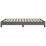 Bed Frame without Mattress Dark Grey 152x203 cm Queen Fabric - Rear View