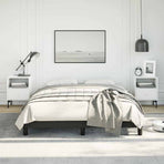 Bed Frame without Mattress Black 137x187 cm Double Faux Leather