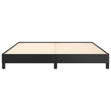 Bed Frame without Mattress Black 152x203 cm Queen Faux Leather - Rear View