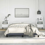 Bed Frame without Mattress Dark Grey 137x187 cm Double Velvet - Top-Down View