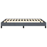 Bed Frame without Mattress Dark Grey 137x187 cm Double Velvet