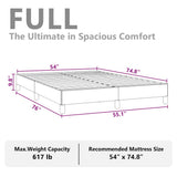 Bed Frame without Mattress Dark Grey 137x187 cm Double Velvet