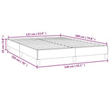 Bed Frame without Mattress Black 137x187 cm Double Velvet - Low Angle