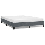 Bed Frame without Mattress Dark Grey 152x203 cm Queen Velvet