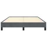 Bed Frame without Mattress Dark Grey 152x203 cm Queen Velvet