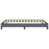 Bed Frame without Mattress Dark Grey 152x203 cm Queen Velvet
