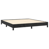 Bed Frame without Mattress Black 152x203 cm Queen Velvet