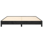 Bed Frame without Mattress Black 152x203 cm Queen Velvet