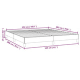 Bed Frame without Mattress Black 152x203 cm Queen Velvet - Low Angle