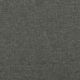 Bed Frame without Mattress Dark Grey 137x187 cm Double Fabric