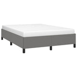 Bed Frame without Mattress Dark Grey 152x203 cm Queen Fabric - Top-Down View