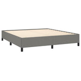 Bed Frame without Mattress Dark Grey 152x203 cm Queen Fabric - 45-Degree Angle
