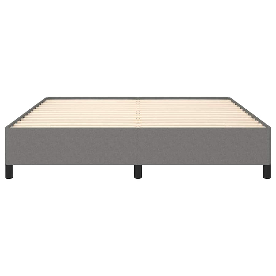 Bed Frame without Mattress Dark Grey 152x203 cm Queen Fabric