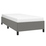Bed Frame without Mattress Dark Grey King Single Fabric - Side View