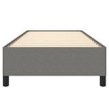 Bed Frame without Mattress Dark Grey King Single Fabric