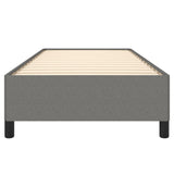 Bed Frame without Mattress Dark Grey King Single Fabric - 45-Degree Angle