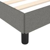 Bed Frame without Mattress Dark Grey King Single Fabric - Close-Up Angle