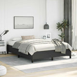Bed Frame without Mattress Black 152x203 cm Queen Faux Leather