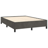 Bed Frame without Mattress Dark Grey 137x187 cm Double Velvet - 45-Degree Angle