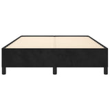 Bed Frame without Mattress Black 137x187 cm Double Velvet - 45-Degree Angle
