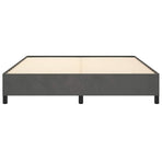 Bed Frame without Mattress Dark Grey 152x203 cm Queen Velvet