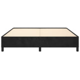 Bed Frame without Mattress Black 152x203 cm Queen Velvet - 45-Degree Angle