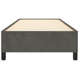 Bed Frame without Mattress Dark Grey King Single Velvet