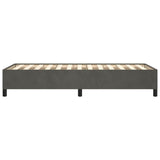 Bed Frame without Mattress Dark Grey King Single Velvet