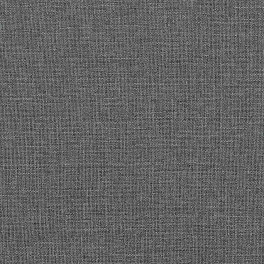 Bed Frame without Mattress Dark Grey Queen Fabric