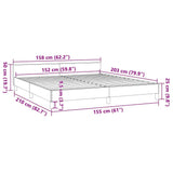 Bed Frame without Mattress Black Queen Faux Leather - Extra Image