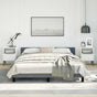 Bed Frame without Mattress Dark Grey Queen Velvet