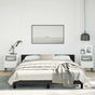Bed Frame without Mattress Black Queen Velvet
