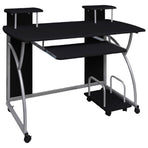 Computer Desk Black 110x52x88.5 cm Engineered Wood